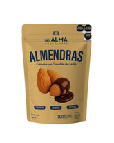 Almendras cubiertas con Chocolate con Leche. Bolsa 150g
