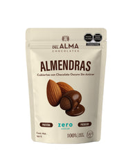 Almendras cubiertas con Chocolate Oscuro Sin Azúcar. Bolsa 150g