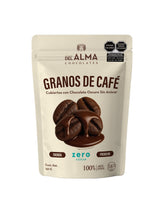Café cubierto con Chocolate Oscuro Sin Azúcar. Bolsa 150g
