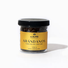 Arándanos cubiertos con chocolate oscuro
