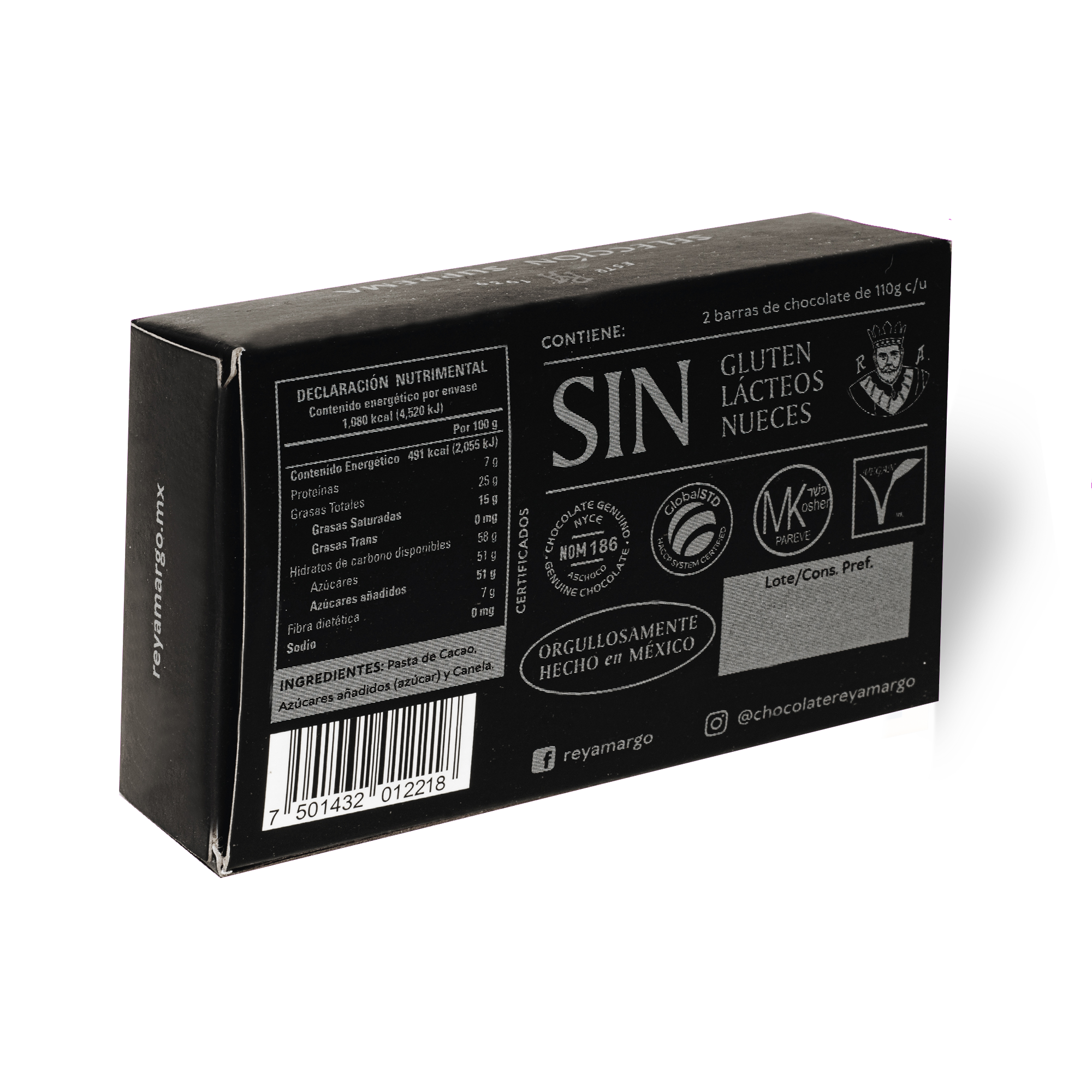 Chocolate para mesa Rey Amargo Selección Suprema 50% Cacao