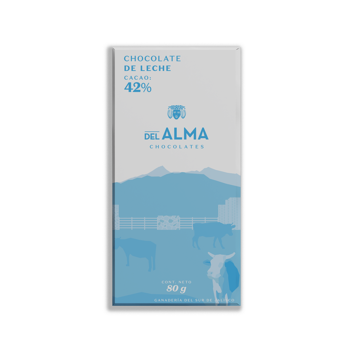 Tableta de Chocolate de Leche 42% Cacao 80gr