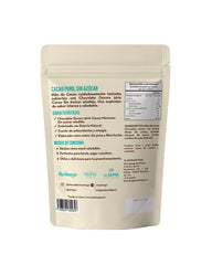 Nibs de Cacao Cubiertos con Chocolate Oscuro Sin Azúcar. Bolsa 150g