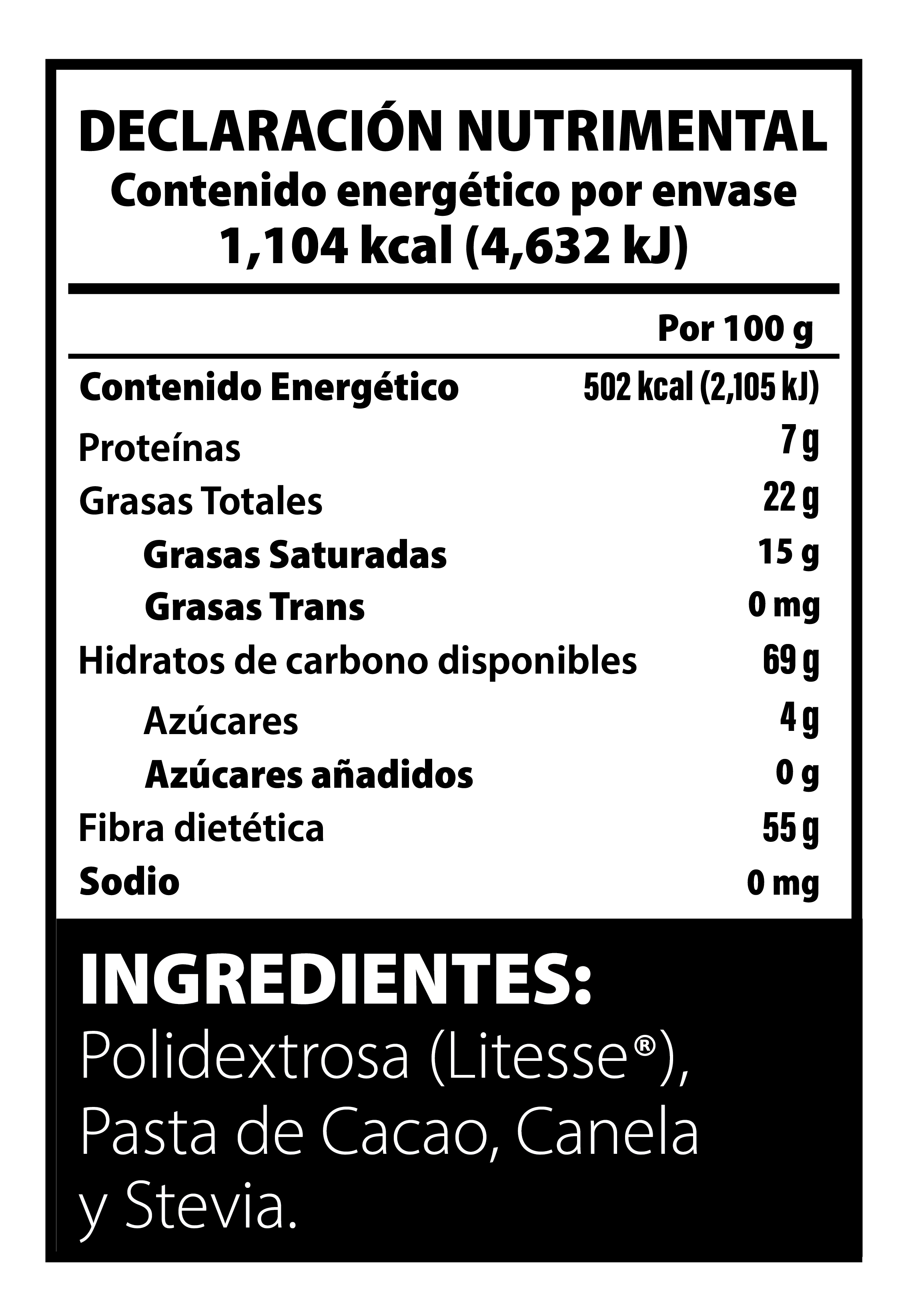 Chocolate para mesa Rey Amargo Edición Stevia